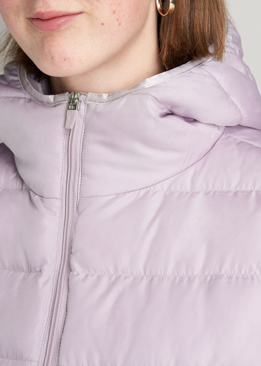 American-Tall-Women-PufferJacket-Lavendar-neckline