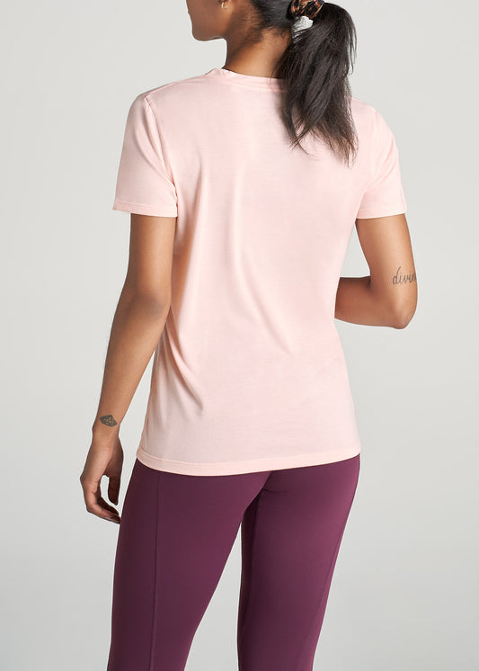 American-Tall-Women-ShortSleeve-VNeck-AthleticTee-SweetPink-back