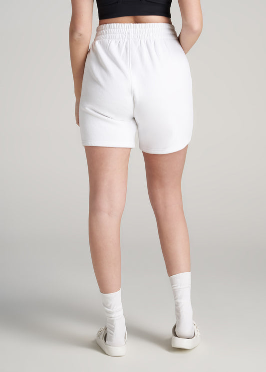       American-Tall-Women-WKND-FleeceShorts-ZipperedPockets-BrightWhite-back