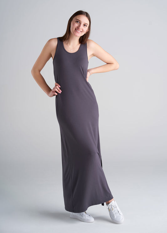 American_Tall_Womens_Maxi_Dress_Dark_Charcoal-fullbody