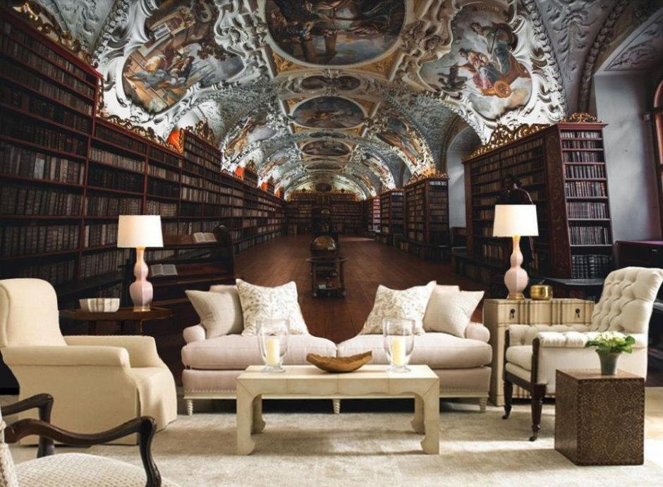 library wallpaper for walls