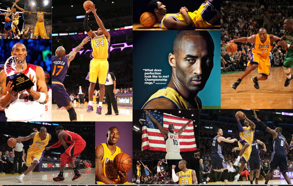 HD Kobe Bryant Photo Collage NBA Basketball Star Wallpaper Wall Mural –  