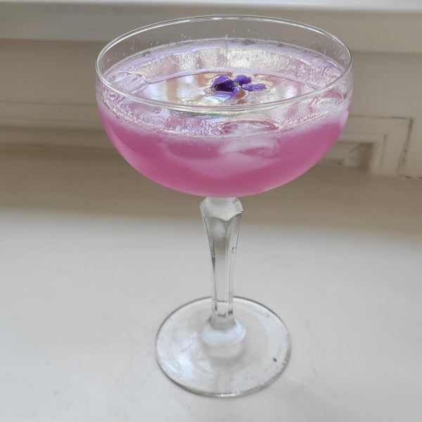 Prince of Scots Coronation Cocktail: The Ultraviolet Gimlet!