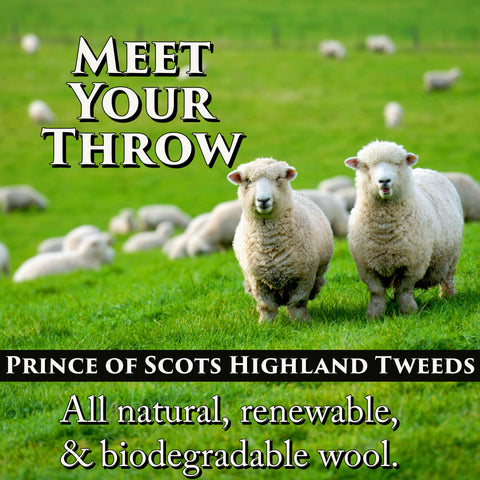 Meet Your Throw!  Made from Wool, Not Fossil Fuel.