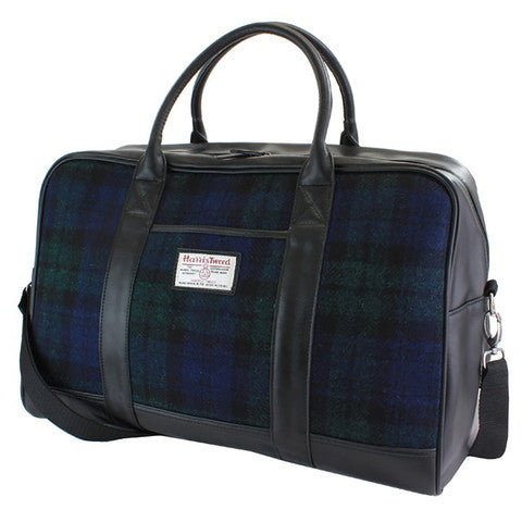 Harris Tweed Black Watch Weekender