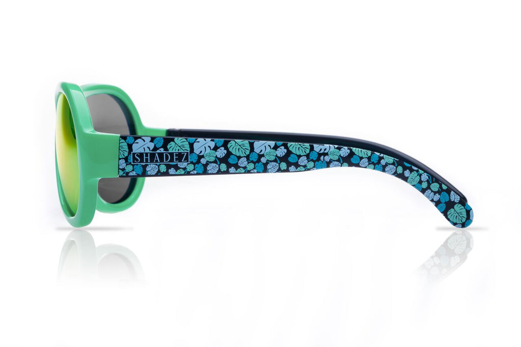 Designer Aviator - Leaf Print Green (3-7 / 7-12 yrs)
