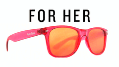 Red Amber Diffraction Glasses for Her