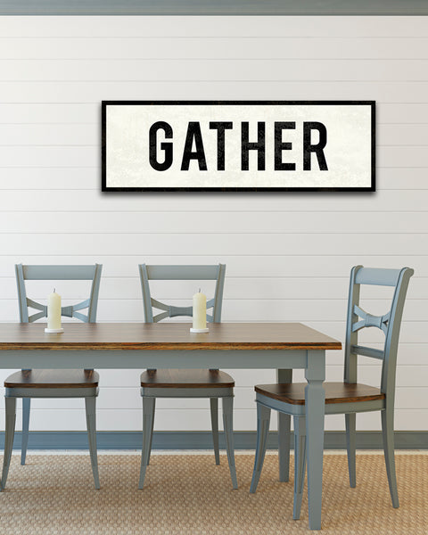 Gather Sign by Transit Design