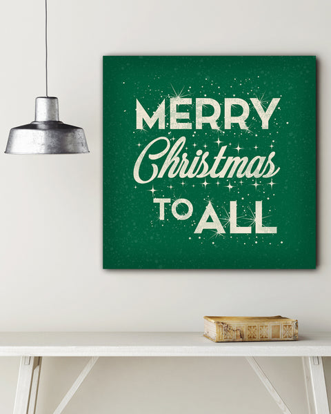 Green Merry Christmas Sign by Transit Design