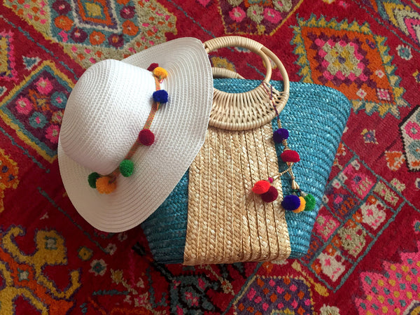 beach hat and bag gift set