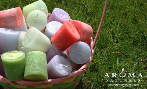 Spring scented all natural candles