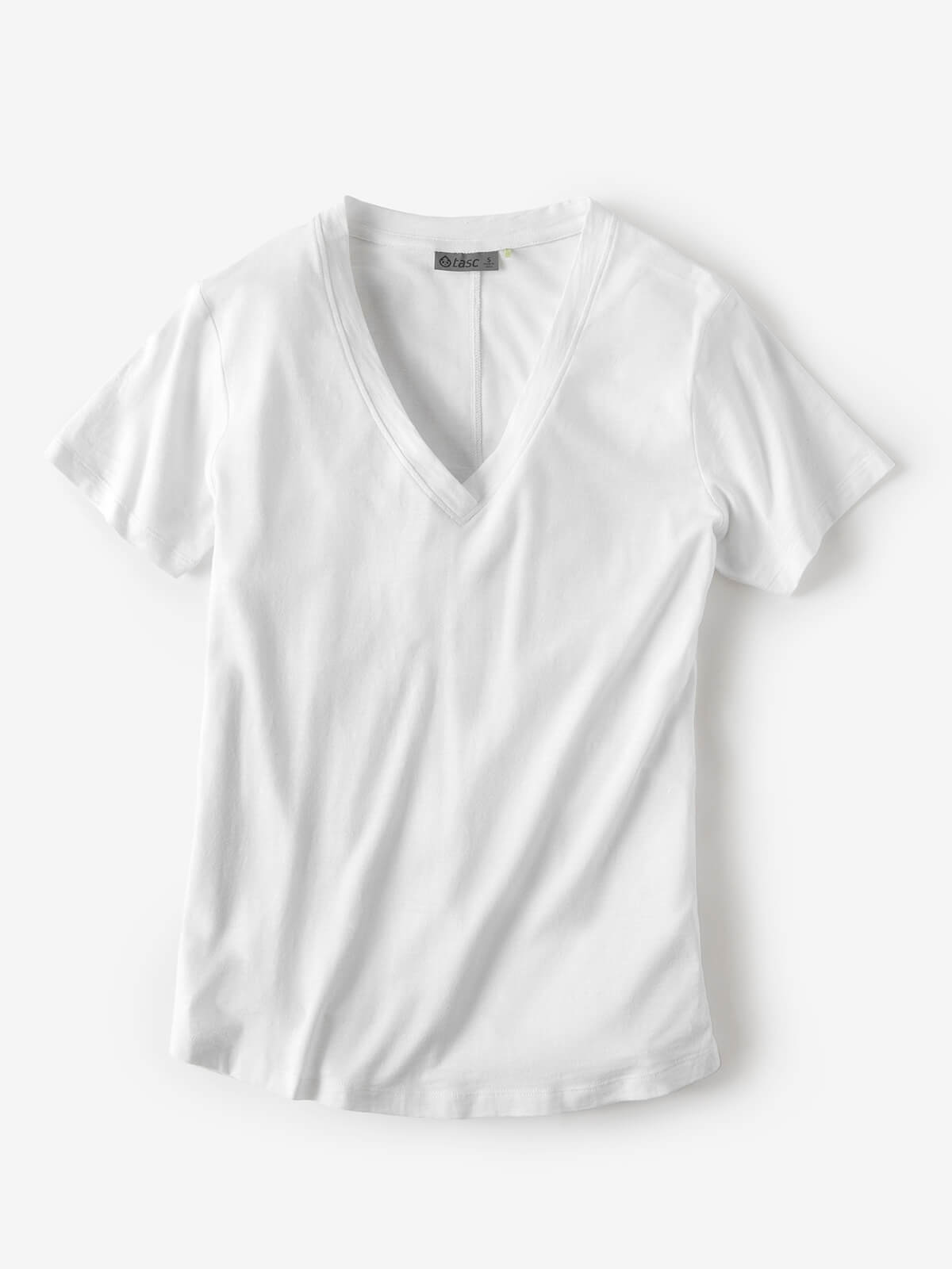 Easy V-Neck T-Shirt - hongkongpackagetours (White)