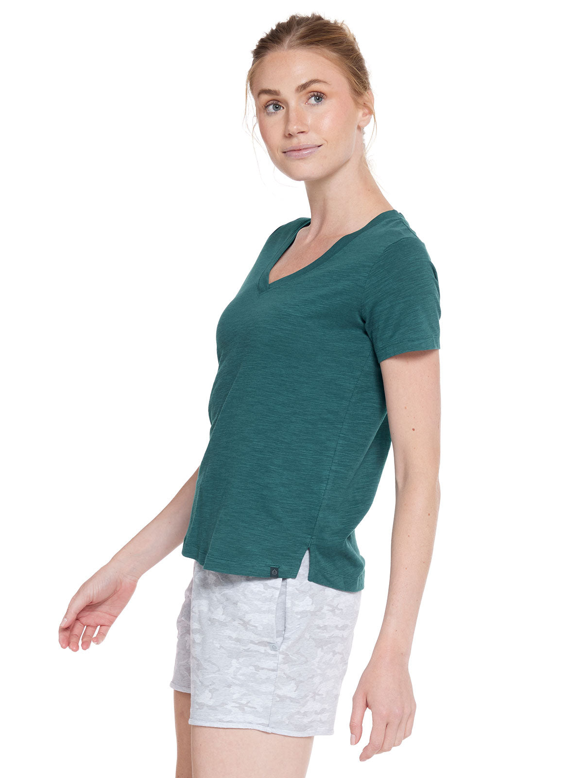 Easy V-Neck T-Shirt - hongkongpackagetours (Mallard)