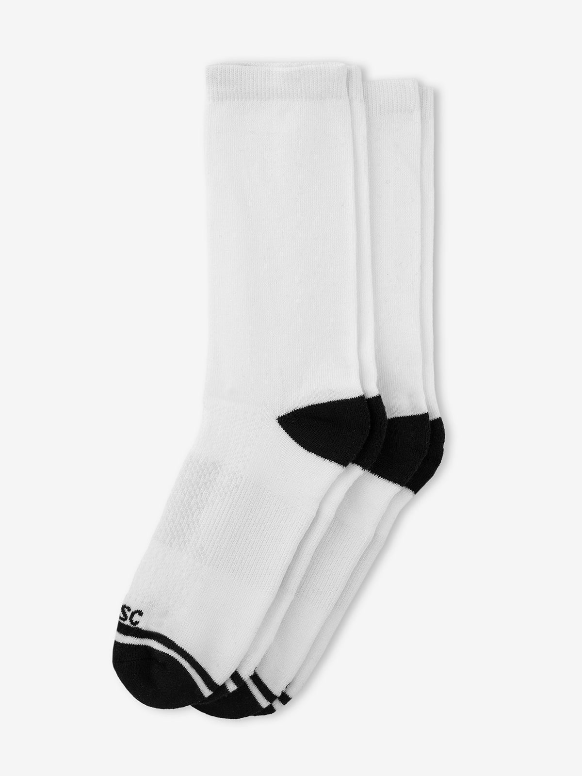 Bambare Bamboo Crew Sock 2-Pack (White)