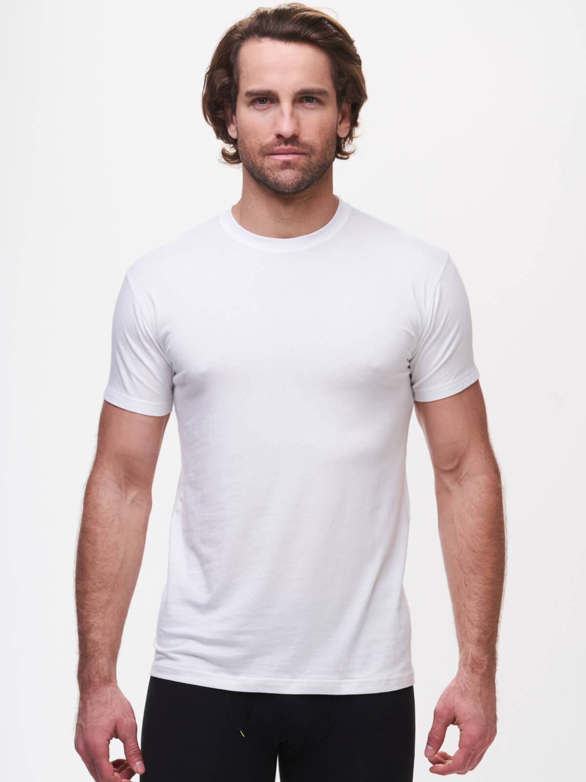 Crew Neck Undershirt - hongkongpackagetours (White)