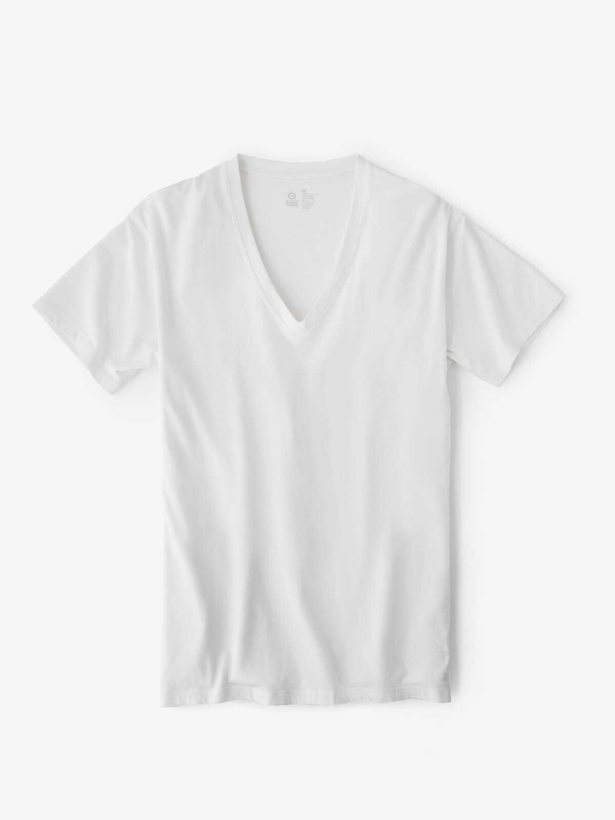 hongkongpackagetours - Deep V-Neck Undershirt - (White)