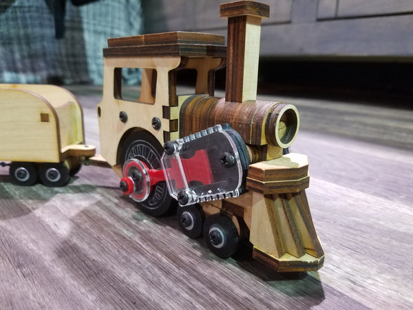 steam powered train set