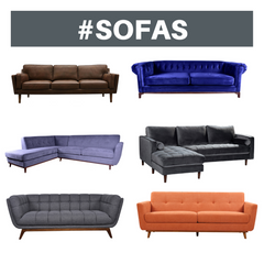 Sofas in Katy Furniture Store