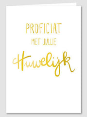 Huwelijk proficiat kaart