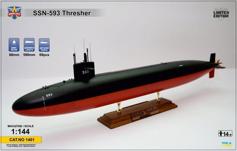Modelsvit 1/144 unpainted/unassembled kit USS Thresher SSN-593 submarine - 1401