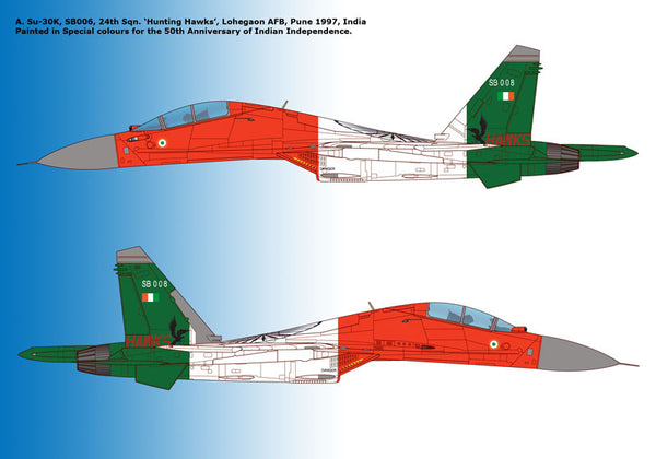 WOLFPACK WD32003 Decal for Su-30K Flanker 1:32 Indian AF Special Markings 