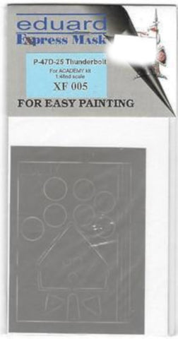 Eduard Express Mask 1/48 P-47D-25 Thunderbolt for Academy kit - MPN XF005