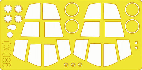 Eduard 1/72 mask for the Hasegawa F-111 kit - #CX086