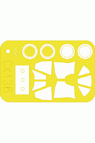 Eduard 1/72 masks for the Tamiya F4U-1 kit - CX136