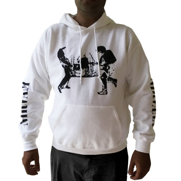 white nirvana hoodie