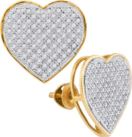 0.50CTW DIAMOND HEART EARRINGS #50211200 - C Diamond King