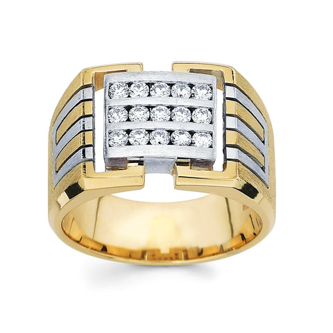 Men's Diamond Ring With 0.60 Carat TW #MR-6391150 - C Diamond King