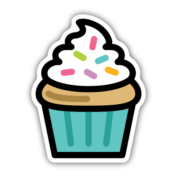 Cupcake Sticker - Stickers Northwest