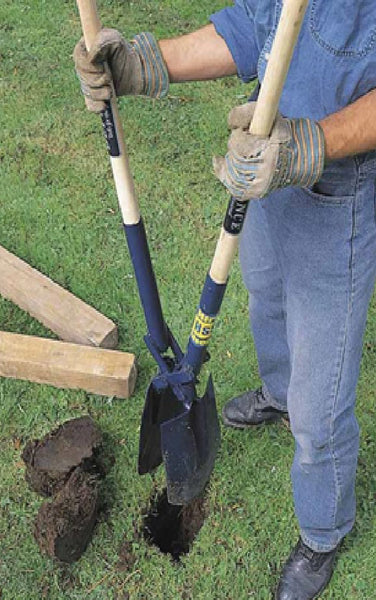 Post hole digger for setting or replacing a post