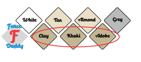 Vinyl Fence Repair Kit Color Swatch 