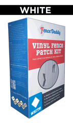 White Vinyl Fence Patch Kit by Fence Daddy