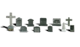 Woodland Scenics A2726 - Tombstones (O Scale)