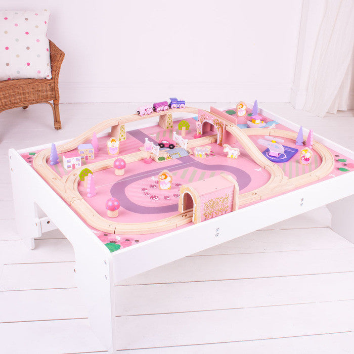 bigjigs magical train set and table