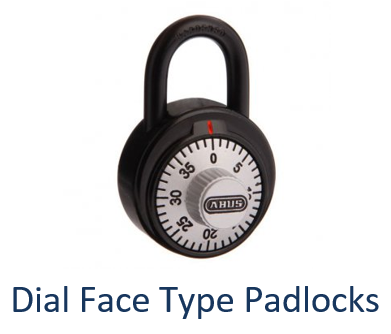 Dial Face Combination Padlocks