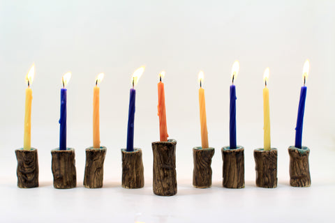 Ceramic Hanukkah Menorah