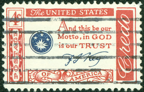 Francis Scott Keye's lyric which became our national motto "In God We Trust"