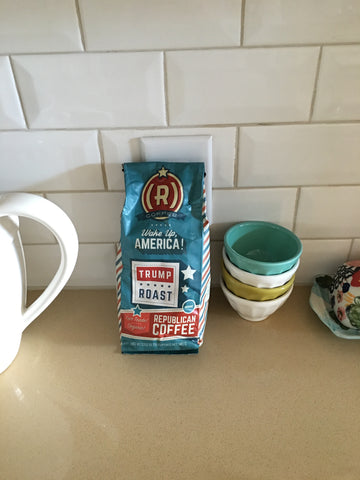 Republican Coffee on a counter to impress democrats