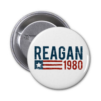 Ronald Reagan 1980 Vintage Lapel Pin