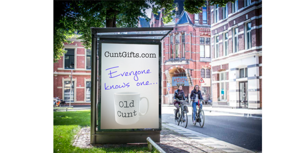 Old Cunt Mug - Bus Stop Advert