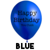 Birthday Cunt Balloon - Blue