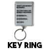 Monday Mornings and Cunts - Key Ring