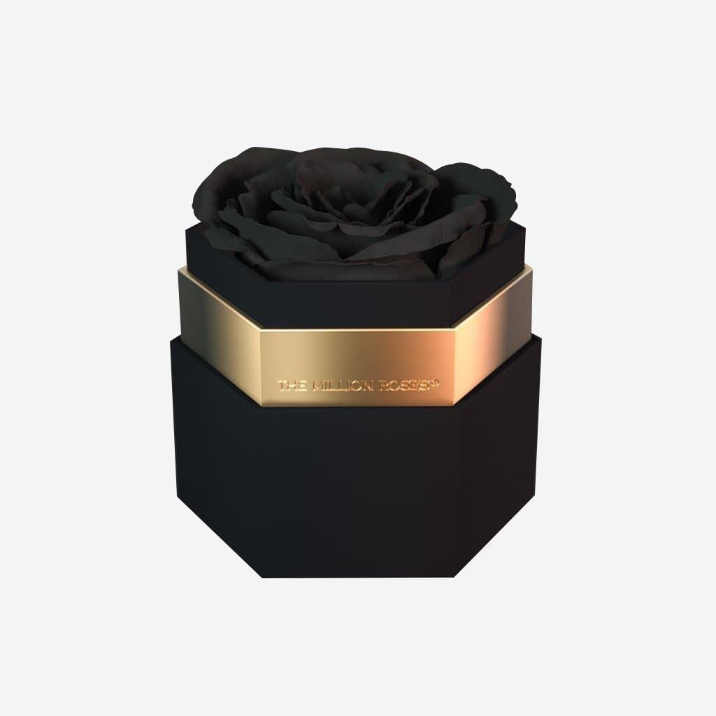 One in a Million™ Black Hexagon Box | Black Rose