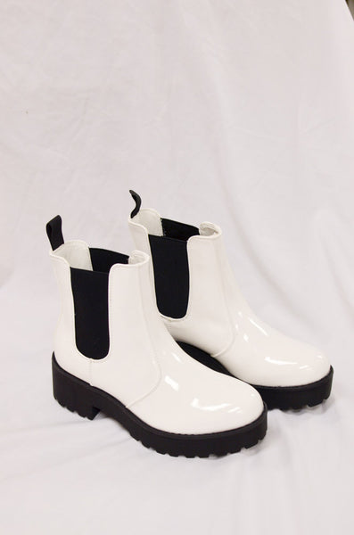 chinese laundry white booties