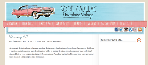 rose cadillac selects la petite brocante