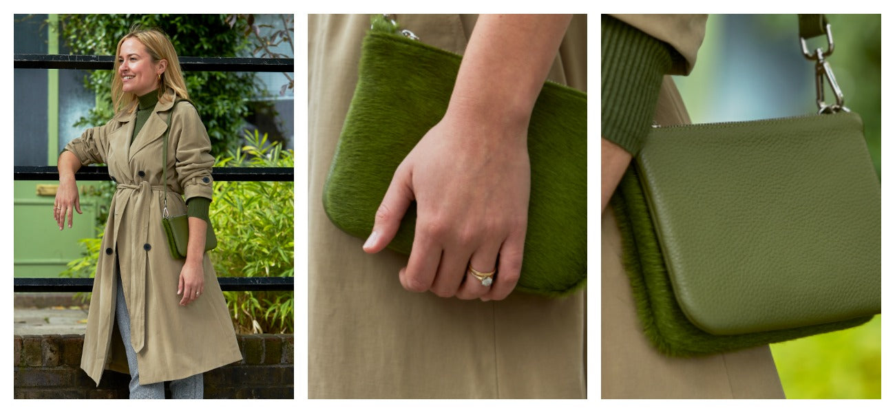 pictures of lily handbag in green