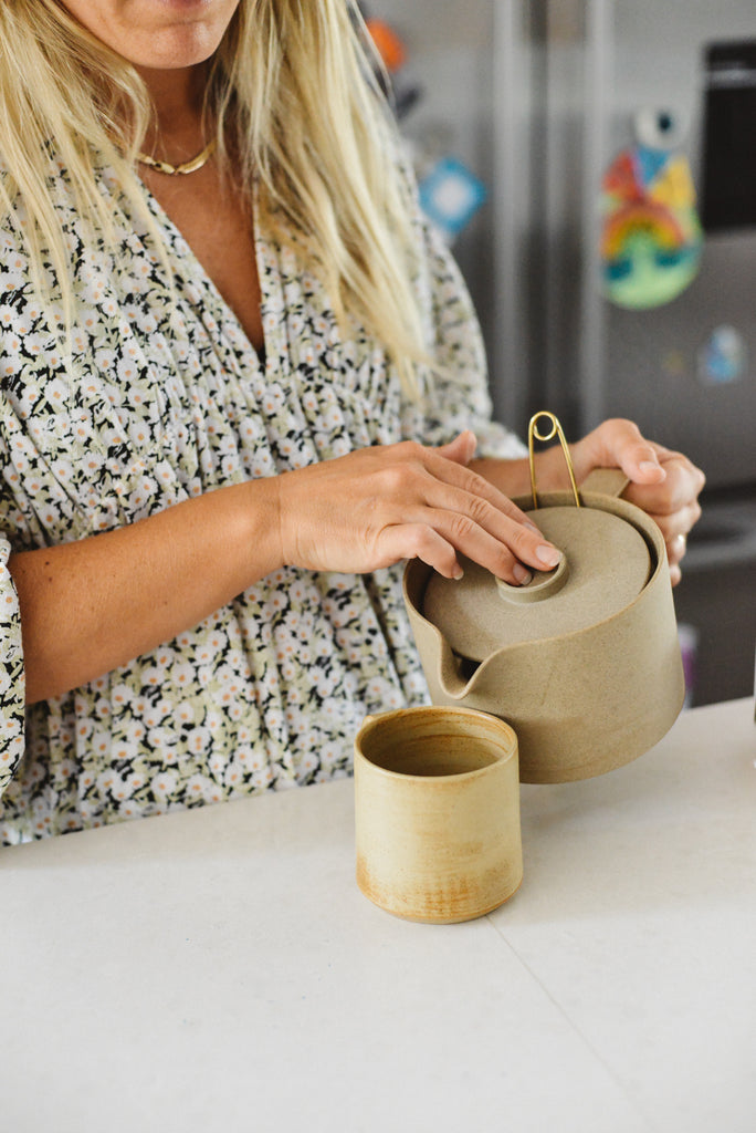 Karla Rose making coffee